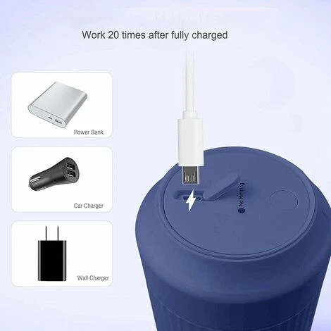 Portable Blender Jar, USB Electric Juicer Multifunction Blender 5 Portable Blender Jar, USB Electric Juicer Multifunction Blender - Image 5