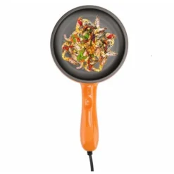 Egg Frying Pan, Multifunctional Mini Electric Non-stick Frying Pan Eggs Boiler Steamer Egg Omelet Pancake Fried Steak 220 V With Anti-scald Handle, Low Power/automatic Switch-off