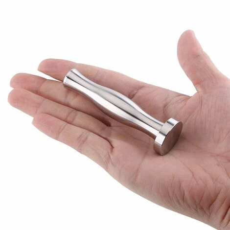 Refillable Capsule For Nespresso Coffee Machine Stainless Steel Reusable Coffee Tamper Presser Accessories Flat Base(Silver) 3 Refillable Capsule For Nespresso Coffee Machine Stainless Steel Reusable Coffee Tamper Presser Accessories Flat Base(Silver) - Image 3