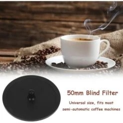 Blind Filter, 50 X 2mm / 2 X 0.08in Rubber Backflush Disk, Rubber Blanking Disc For Espresso Machines -Kitchen Appliances Store 95534273 3