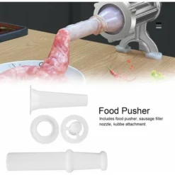 Food Grinder Attachment For Kitchen Aid Stand Mixers With Universal Food Pusher + Sausage Filler Nozzle + Kubbe Attachment For Size 5 Meat Grinder -Kitchen Appliances Store 95534296 4