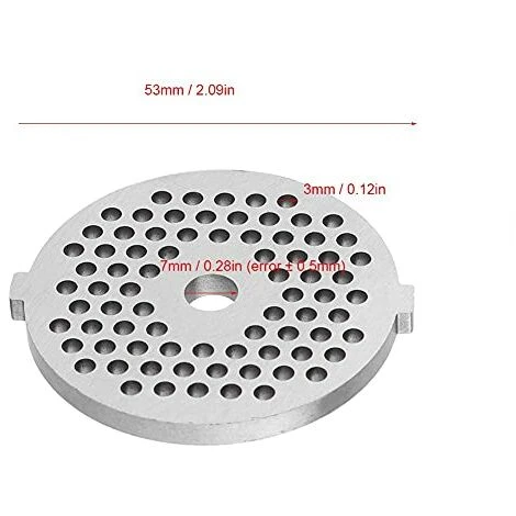 Stainless Steel Meat Grinder Plate Disc Knife Blades For Mixer And Chopper Attachment With Hole For Kitchen Accessory 2 Stainless Steel Meat Grinder Plate Disc Knife Blades For Mixer And Chopper Attachment With Hole For Kitchen Accessory - Image 2
