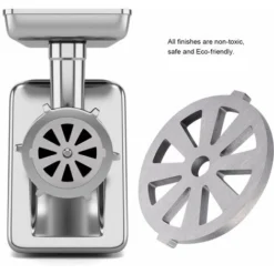 Mincer Cutting Plate Alloy Meat Grinder Crusher Mincer Plate Disc Knife 7mm Hole Household Guaranteed Quality Plate Disc Machinery Kitchen Appliances Parts Silver -Kitchen Appliances Store 95534303 3