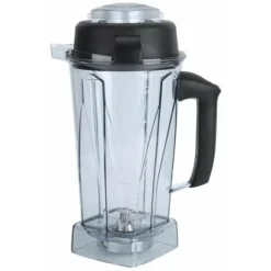 Blender Cup, 64oz Transparent Blender Container Cup Lid Blade Replacement Accessories Kit Fit For Vitamix