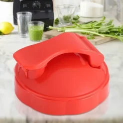 Flip Top To Go Lid, With Reliable Seal Ring, Seal Flip Top Lid Replacement Parts For 600W 900W Blender.(Red) -Kitchen Appliances Store 95534320 4