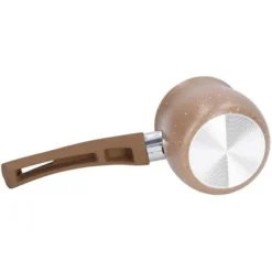 Non Stick Milk Pan, 8cm Stay Cool Handle Aluminum Alloy Cooking Pot With Non Drip Double Pouring Lip For Coffee Butter Chocolate(Coffee) 7 Non Stick Milk Pan, 8cm Stay Cool Handle Aluminum Alloy Cooking Pot With Non Drip Double Pouring Lip For Coffee Butter Chocolate(Coffee) -Kitchen Appliances Store 95534328 3