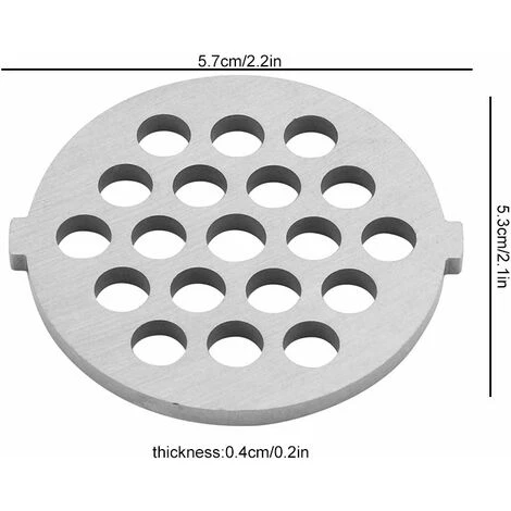 Meat Grinder Stainless Steel Disc Meat Mincer Plate With 5/7mm Holes Professional Replacement Part For Grinders Mincers(7mm) 2 Meat Grinder Stainless Steel Disc Meat Mincer Plate With 5/7mm Holes Professional Replacement Part For Grinders Mincers(7mm) - Image 2