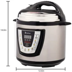 Fitprobo 6L13 All-in-one Stainless Steel Electric Pressure Cooker In Primary Color, Side Handle Style, With Reservation Function/heat Preservation Function 9 Fitprobo 6L13 All-in-one Stainless Steel Electric Pressure Cooker In Primary Color, Side Handle Style, With Reservation Function/heat Preservation Function -Kitchen Appliances Store 95603016 5