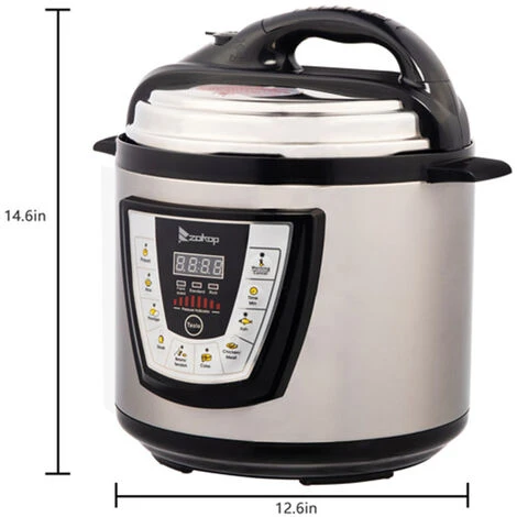 Fitprobo 6L13 All-in-one Stainless Steel Electric Pressure Cooker In Primary Color, Side Handle Style, With Reservation Function/heat Preservation Function 5 Fitprobo 6L13 All-in-one Stainless Steel Electric Pressure Cooker In Primary Color, Side Handle Style, With Reservation Function/heat Preservation Function - Image 5