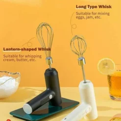 3 Speed Whisk Cordless Vertical Hand Beater With Egg Separator For Cooking Cake Egg CustardElectric Egg Beater With Two Wire Beaters Food Beater2 -Kitchen Appliances Store 95648328 5