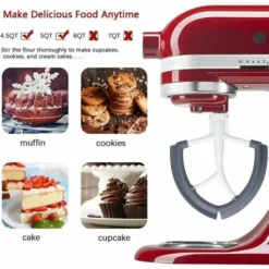 Flexible Edge Flat Beater For Mixing Kitchen Flour CreamFlat Beater For KitchenAid Stand Mixer Accessories For KitchenAid Artisan Mixer 4.5-5 Quart -Kitchen Appliances Store 95648571 3