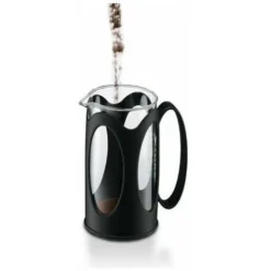 3 Cups 0.35L Black Borosilicate Glass Coffee Maker