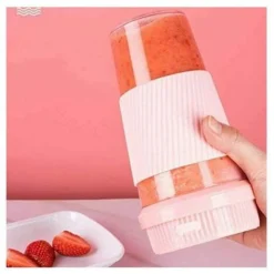 Electric Juicer Usb Smoothie Blender Blender Food Processor Electric Juicer Pink-Multifunctional Portable 6 Electric Juicer Usb Smoothie Blender Blender Food Processor Electric Juicer Pink-Multifunctional Portable -Kitchen Appliances Store 95651817 3