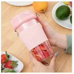 Electric Juicer Usb Smoothie Blender Blender Food Processor Electric Juicer Pink-Multifunctional Portable 7 Electric Juicer Usb Smoothie Blender Blender Food Processor Electric Juicer Pink-Multifunctional Portable -Kitchen Appliances Store 95651817 4