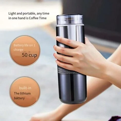 Espresso Maker With Battery Powered Coffee Maker, Electric Car Travel, Camping, Boating, Hiking Compatible, Rechargeable Battery 3 Espresso Maker With Battery Powered Coffee Maker, Electric Car Travel, Camping, Boating, Hiking Compatible, Rechargeable Battery - Image 3