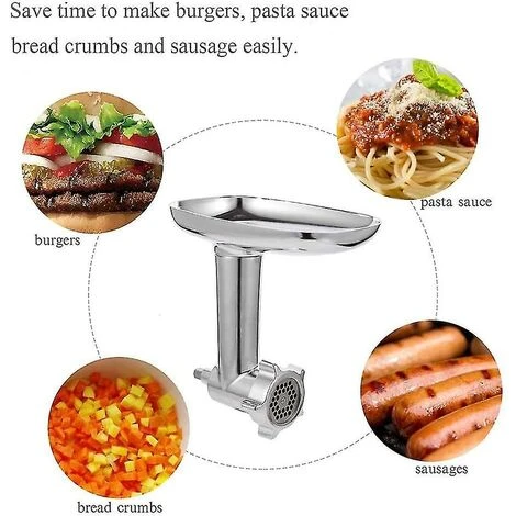 Meat Grinder Compatible For Kitchenaid Accessories Sausage Stuffer Pipes With 4 Discs - Extension Accessories For Craftsman 3 Meat Grinder Compatible For Kitchenaid Accessories Sausage Stuffer Pipes With 4 Discs - Extension Accessories For Craftsman - Image 3