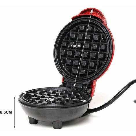 GTA Waffle Maker, Mini Electric Stainless Steel Waffle Maker, Non-Stick Coating, Non-Slip Feet For Home, Breakfast, Lunch Or Personal Snacks 2 GTA Waffle Maker, Mini Electric Stainless Steel Waffle Maker, Non-Stick Coating, Non-Slip Feet For Home, Breakfast, Lunch Or Personal Snacks - Image 2