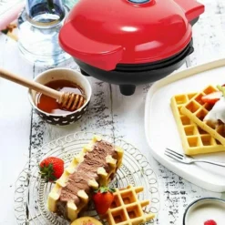 GTA Waffle Maker, Mini Electric Stainless Steel Waffle Maker, Non-Stick Coating, Non-Slip Feet For Home, Breakfast, Lunch Or Personal Snacks 7 GTA Waffle Maker, Mini Electric Stainless Steel Waffle Maker, Non-Stick Coating, Non-Slip Feet For Home, Breakfast, Lunch Or Personal Snacks -Kitchen Appliances Store 95725082 3