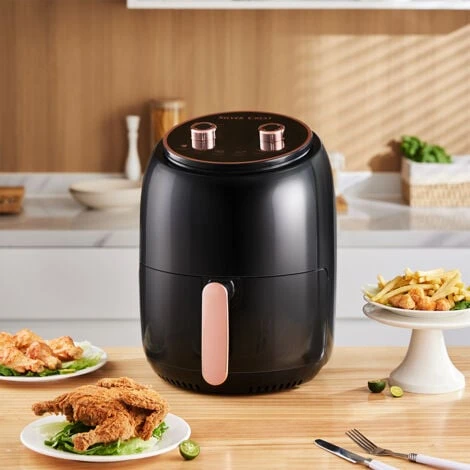 Livingandhome Black 8L Electric Air Fryer 2 Livingandhome Black 8L Electric Air Fryer - Image 2