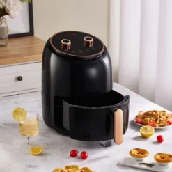 Livingandhome Black 8L Electric Air Fryer 7 Livingandhome Black 8L Electric Air Fryer -Kitchen Appliances Store 95736781 3