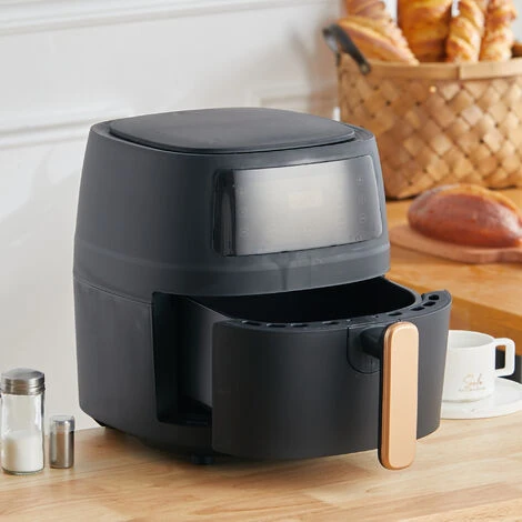 Livingandhome Black 8L Touchscreen Electric Air Fryer 3 Livingandhome Black 8L Touchscreen Electric Air Fryer - Image 3