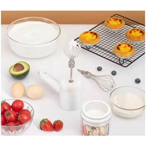 Blender Household Electric Portable Cordless Egg Beater Multifunction Creamer Cooking Whisk White 5 Blender Household Electric Portable Cordless Egg Beater Multifunction Creamer Cooking Whisk White - Image 5