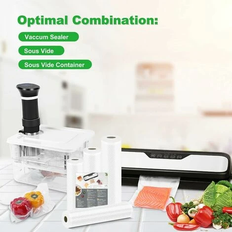 Vacuum Sealer Rolls, For Foodsaver Vacuum Sealer, (20cm X 5m Each) 4 Vacuum Sealer Rolls, For Foodsaver Vacuum Sealer, (20cm X 5m Each) - Image 4