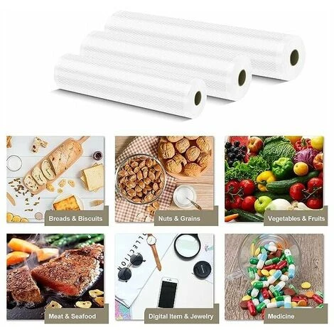 Vacuum Sealer Rolls, For Foodsaver Vacuum Sealer, (20cm X 5m Each) 5 Vacuum Sealer Rolls, For Foodsaver Vacuum Sealer, (20cm X 5m Each) - Image 5