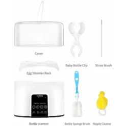 Bottle Warmer With LED Indicators Breastmilk/Formula/Baby Food Sterilization Bottle Warmer And Timer, White EU Plug 9 Bottle Warmer With LED Indicators Breastmilk/Formula/Baby Food Sterilization Bottle Warmer And Timer, White EU Plug -Kitchen Appliances Store 96001167 5