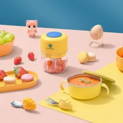 100/250ml Electric Food Blender Multifunctional Cordless Fruit/Vegetable/Meat Blender Portable Baby Food Blender Mini Juice Blender With Stainless Steel Blades -Kitchen Appliances Store 96002715 4