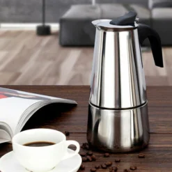 Coffee Maker Stainless Steel Portable Coffee Maker Electric Mocha Latte Stovetop Espresso Filter Pot European Coffee Cup (600ml) 8 Coffee Maker Stainless Steel Portable Coffee Maker Electric Mocha Latte Stovetop Espresso Filter Pot European Coffee Cup (600ml) -Kitchen Appliances Store 96003521 4