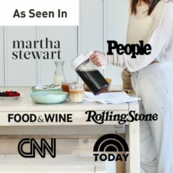 Cold Brew Coffee Maker - 44oz Iced Tea And Iced Coffee Maker With Glass Carafe, Filter, Funnel And Measuring Spoon Black -Kitchen Appliances Store 96004316 5