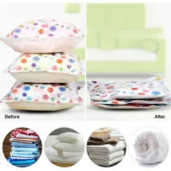 Electric Pump With Vacuum Storage Bags With USB Cable 5 Portable Rechargeable Storage Bags For Home Travel Save Space White -Kitchen Appliances Store 96004764 5