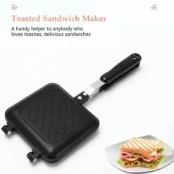 Nonstick Toasted Sandwich Maker Toasted Sandwich Panini Maker With Insulated Handle Hot Sandwich Maker Toasted Cheese Maker -Kitchen Appliances Store 96005123 4