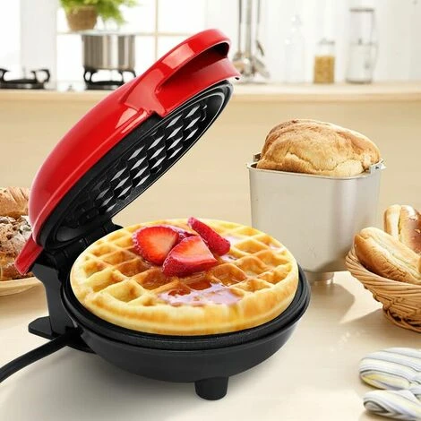 Waffle Iron Mini Waffles, Small Waffle Iron With Non-stick Coating For Classic Waffles, Waffle Iron Belgian Waffles For Children's Birthday Parties, Family Celebrations, Easter 5 Waffle Iron Mini Waffles, Small Waffle Iron With Non-stick Coating For Classic Waffles, Waffle Iron Belgian Waffles For Children's Birthday Parties, Family Celebrations, Easter - Image 5