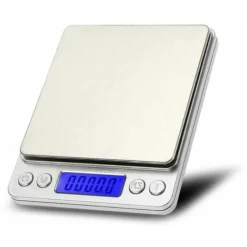 I2000 3kg 0.1g Mini Digital Scale Stainless Steel Platform Weighing
