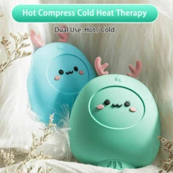 Hot Water Bottle 2 In 1 Silicone Hot Water Bag / Ice Bag Microwave Heating Leakproof Gift For Kids Girls, Pink - Pink 7 Hot Water Bottle 2 In 1 Silicone Hot Water Bag / Ice Bag Microwave Heating Leakproof Gift For Kids Girls, Pink - Pink -Kitchen Appliances Store 96250359 3