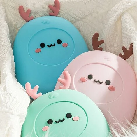 Hot Water Bottle 2 In 1 Silicone Hot Water Bag / Ice Bag Microwave Heating Leakproof Gift For Kids Girls, Pink - Pink 5 Hot Water Bottle 2 In 1 Silicone Hot Water Bag / Ice Bag Microwave Heating Leakproof Gift For Kids Girls, Pink - Pink - Image 5