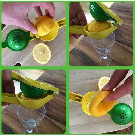 LITZEE Citrus Juicer Lemon Squeezer - Manual Lemon Squeezer Manual Citrus Squeezer/Lime Squeezer 3-in-1, Unique Double Bowl Design, Anti-Corrosion, Suitable For Lemons, Limes, Oranges And Citrus 3 LITZEE Citrus Juicer Lemon Squeezer - Manual Lemon Squeezer Manual Citrus Squeezer/Lime Squeezer 3-in-1, Unique Double Bowl Design, Anti-Corrosion, Suitable For Lemons, Limes, Oranges And Citrus - Image 3