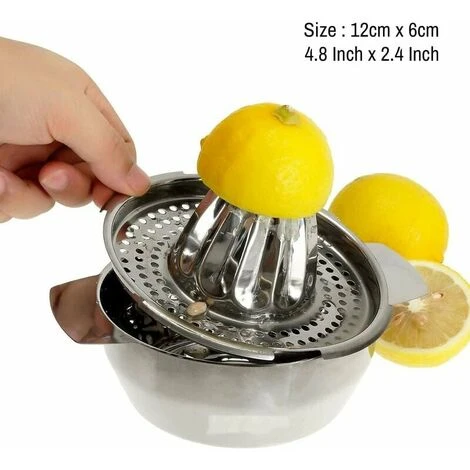 Manual Juicer Manual Juicer 304 Stainless Steel Manual Reamer Rotary Press With Filter Multifunctional Juicer 2 Manual Juicer Manual Juicer 304 Stainless Steel Manual Reamer Rotary Press With Filter Multifunctional Juicer - Image 2