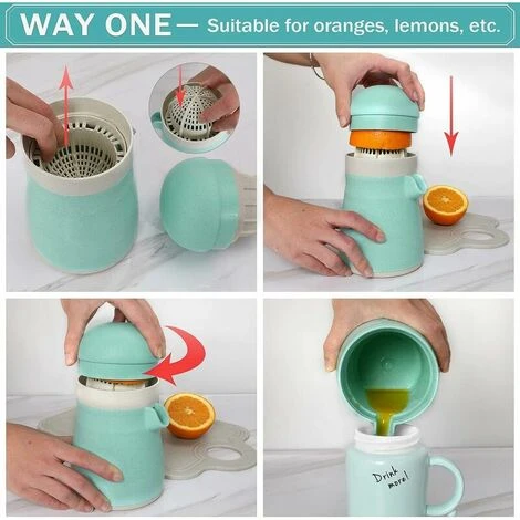 Manual Juicer, Orange Lemon Squeezer, Fruit Squeezer, BPA Free Manual Squeezer For Lemon Orange Citrus Biodegradable Wheat Straw Material 3 Manual Juicer, Orange Lemon Squeezer, Fruit Squeezer, BPA Free Manual Squeezer For Lemon Orange Citrus Biodegradable Wheat Straw Material - Image 3