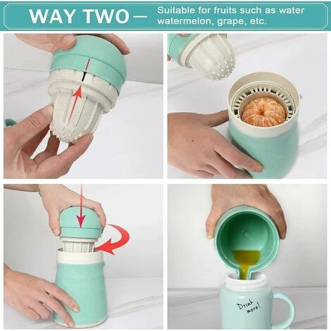 Manual Juicer, Orange Lemon Squeezer, Fruit Squeezer, BPA Free Manual Squeezer For Lemon Orange Citrus Biodegradable Wheat Straw Material 4 Manual Juicer, Orange Lemon Squeezer, Fruit Squeezer, BPA Free Manual Squeezer For Lemon Orange Citrus Biodegradable Wheat Straw Material - Image 4