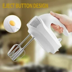 Electric Hand Mixer Powerful Hand Mixer Quiet Multipurpose 5 Speed Electric Kitchen Whisk，2 Whisks And 2 Stainless Steel Dough Hooks For Baking Cakes And Baking -Kitchen Appliances Store 97102132 4