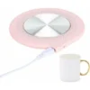 USB Heating Insulation Pad, 10W Milk Tea Cup Heating Pad, Pink