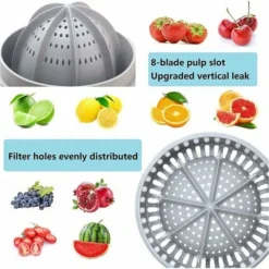 Simple Manual Lemon Squeezer And Squeezer Small Portable Citrus Squeezer With Two Modes Of Use For Different Fruits (Wheat Color) -Kitchen Appliances Store 97102643 4