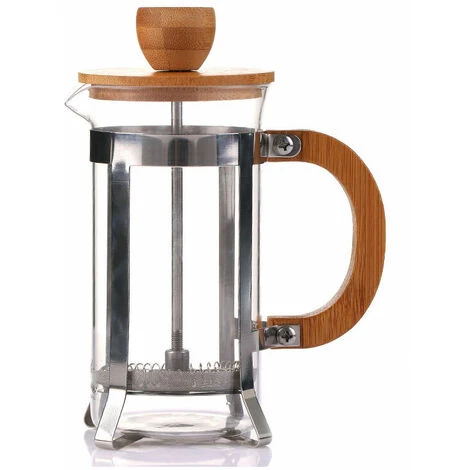 French Press Coffee Maker, 350ml 12oz 1-2 Cup French Press, Small Borosilicate Glass Tea Press With Bamboo Handle 1 French Press Coffee Maker, 350ml 12oz 1-2 Cup French Press, Small Borosilicate Glass Tea Press With Bamboo Handle