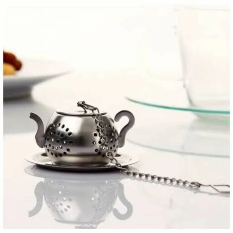 2Pcs Tea Infuser Teapot - Stainless Steel Infuser (Silver) 4 2Pcs Tea Infuser Teapot - Stainless Steel Infuser (Silver) - Image 4