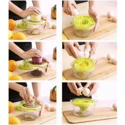 Manual Citrus Squeezer, Orange Lemon Squeezer, Multifunctional Lime And Orange Lemon Squeezer With 2 Reamers And Measuring Container 9 Manual Citrus Squeezer, Orange Lemon Squeezer, Multifunctional Lime And Orange Lemon Squeezer With 2 Reamers And Measuring Container -Kitchen Appliances Store 97104759 5