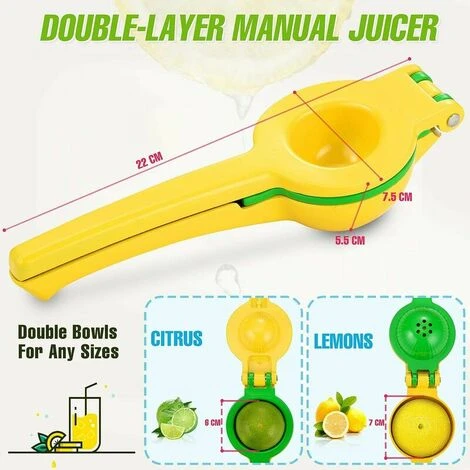 Manual Juicer, Heavy Duty, 2 In 1 Premium Metal Lemon Orange Lime Manual Juicer, Safe Juicer, Faster And Efficient, Sturdy Design, Easy To Clean. 5 Manual Juicer, Heavy Duty, 2 In 1 Premium Metal Lemon Orange Lime Manual Juicer, Safe Juicer, Faster And Efficient, Sturdy Design, Easy To Clean. - Image 5