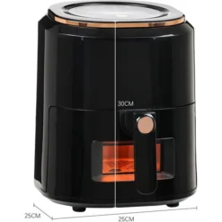 Livingandhome Black 7.5L Digital Touchscreen Air Fryer -Kitchen Appliances Store 97389076 5